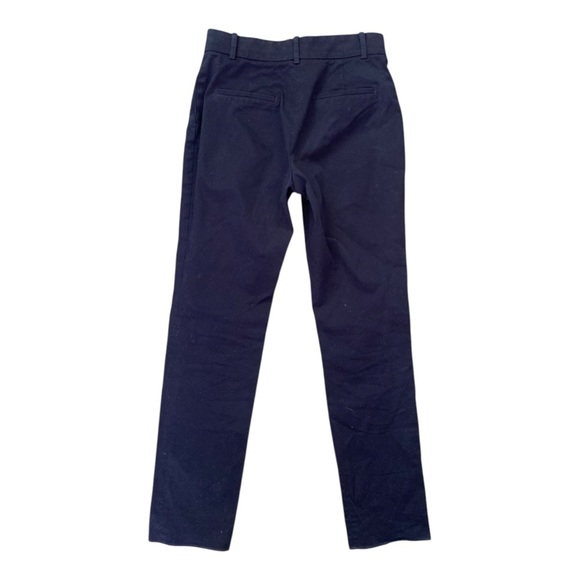 Longchamp High Rise Cotton Chino Pant in Navy Blue - Picture 4 of 10